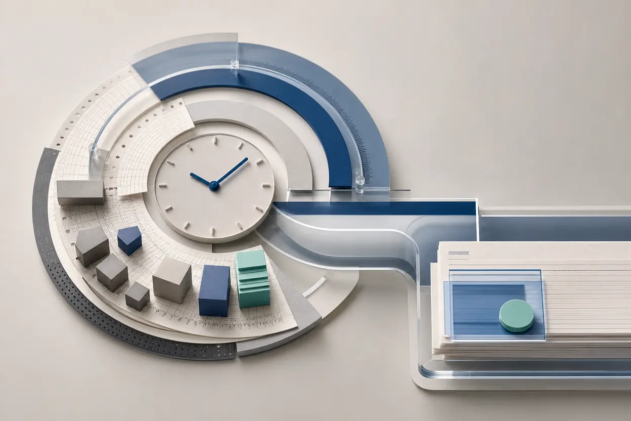 Time and accounting modules compared with a direct invoice delivery lane